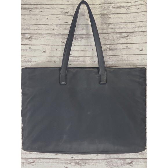 Coach New York Mercer 5117 Black Twill &‎ Leather Trim Padded Laptop Bag Tote - Picture 1 of 12
